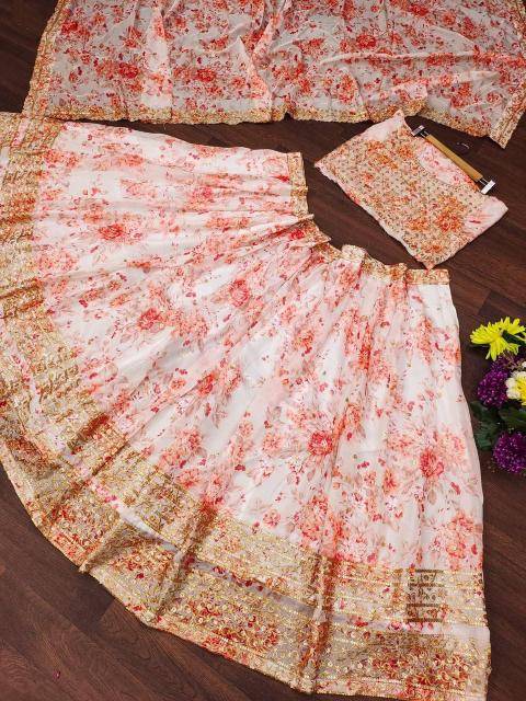 MC9202 ORGENZA Lehenga Choli Wholesalers in Ahmedabad